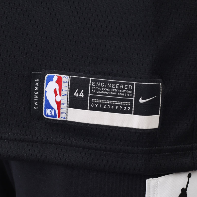 мужская черная майка Nike Kevin Durant Nets Icon Edition NBA 2020 CW3658-013 - цена, описание, фото 5