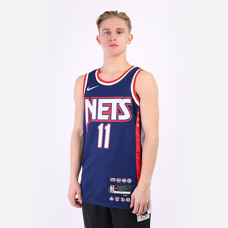 мужская синяя майка Nike Irving Nets NBA Jersey DB4018-400 - цена, описание, фото 1
