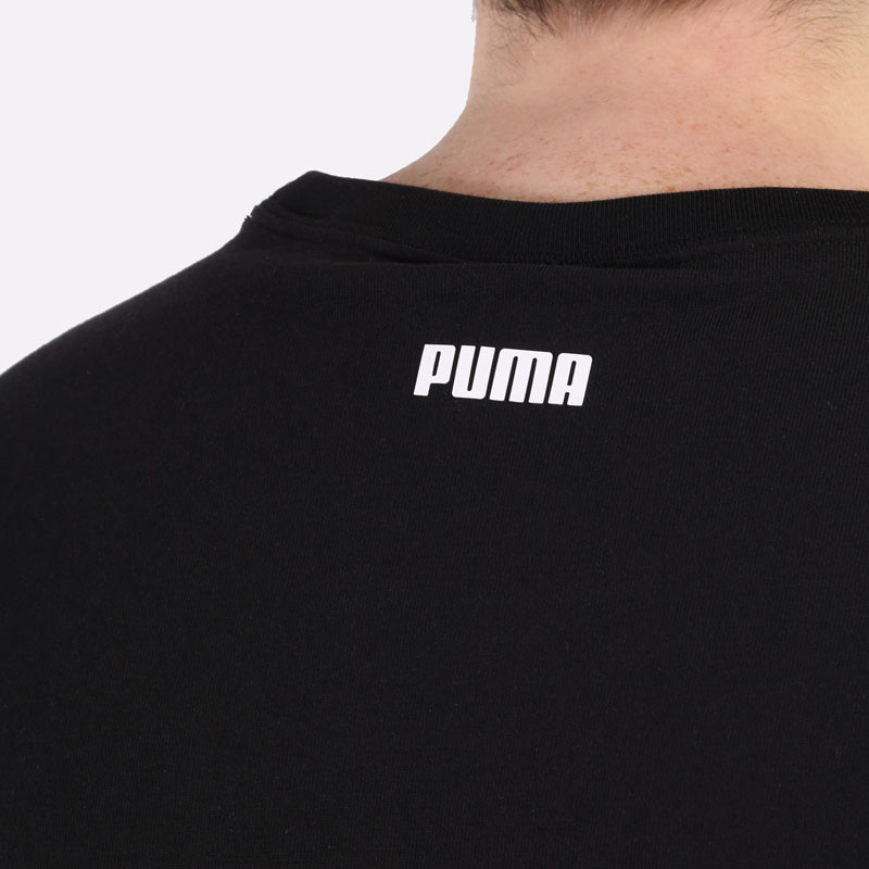 мужская черная футболка PUMA Overtime SS Tee 53209302 - цена, описание, фото 6