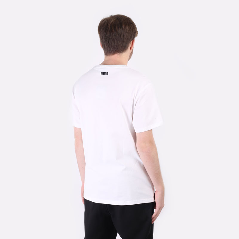 мужская белая футболка PUMA Overtime SS Tee 53209301 - цена, описание, фото 4