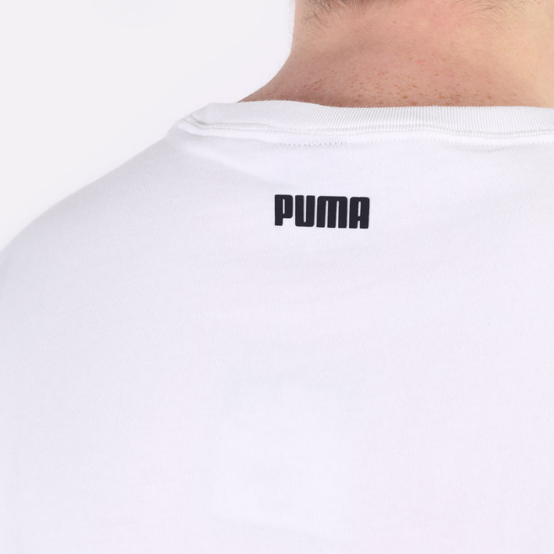 мужская белая футболка PUMA Overtime SS Tee 53209301 - цена, описание, фото 6