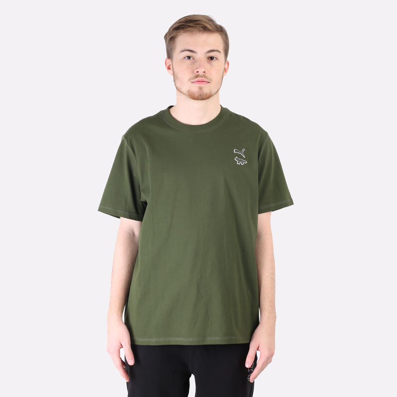 мужская зеленая футболка PUMA MK Tee 53232794 - цена, описание, фото 6