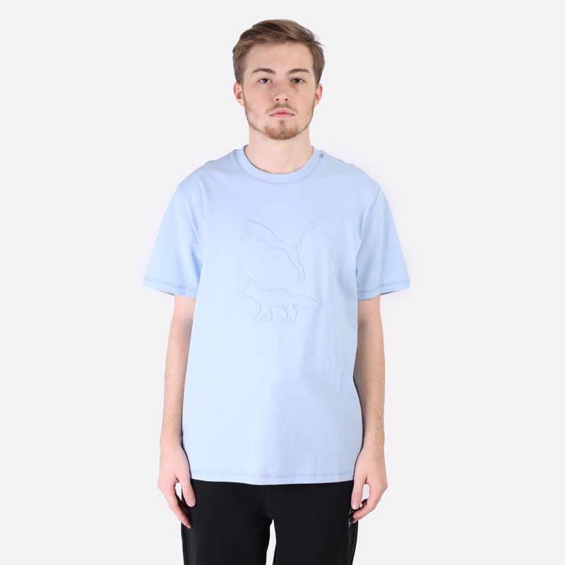 мужская голубая футболка PUMA MK Tee 53232792 - цена, описание, фото 6