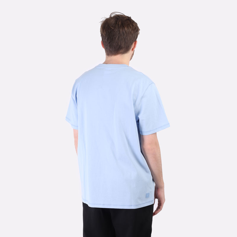 мужская голубая футболка PUMA MK Tee 53232792 - цена, описание, фото 4