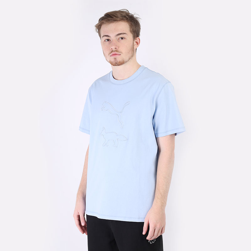 мужская голубая футболка PUMA MK Tee 53232792 - цена, описание, фото 1