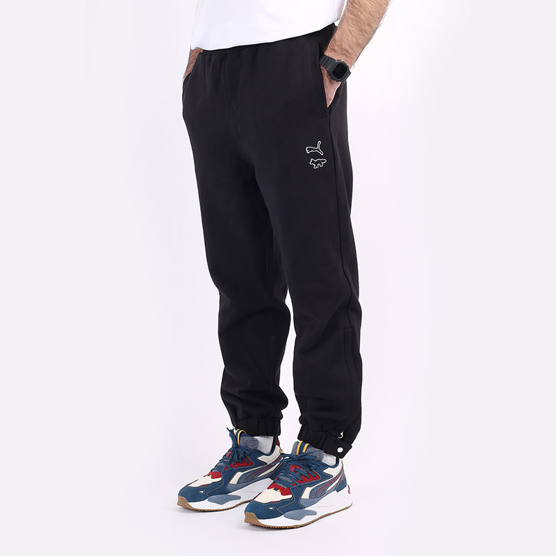мужские черные брюки PUMA MK Sweatpants 53232601 - цена, описание, фото 1