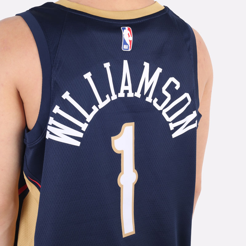 мужская синяя майка Nike Zion Williamson Pelicans Icon Edition 2020 NBA Jersey CW3674-424 - цена, описание, фото 5