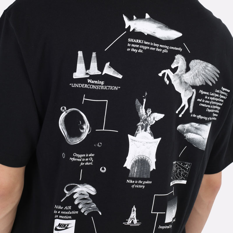 мужская черная футболка Nike Lab NRG Pegasus Tee DM2352-010 - цена, описание, фото 5