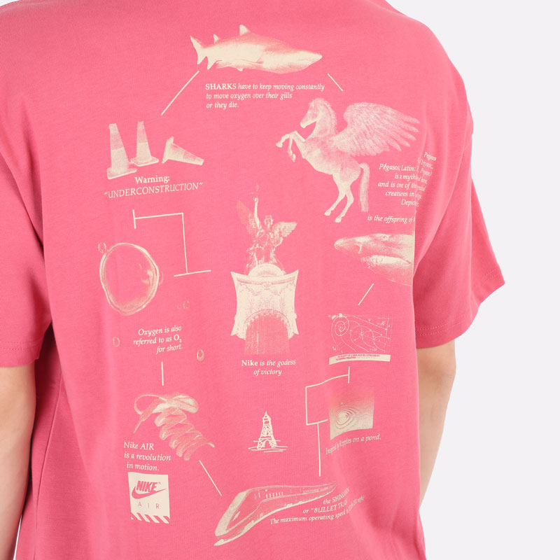 мужская розовая футболка Nike Lab NRG Pegasus Tee DM2352-622 - цена, описание, фото 5