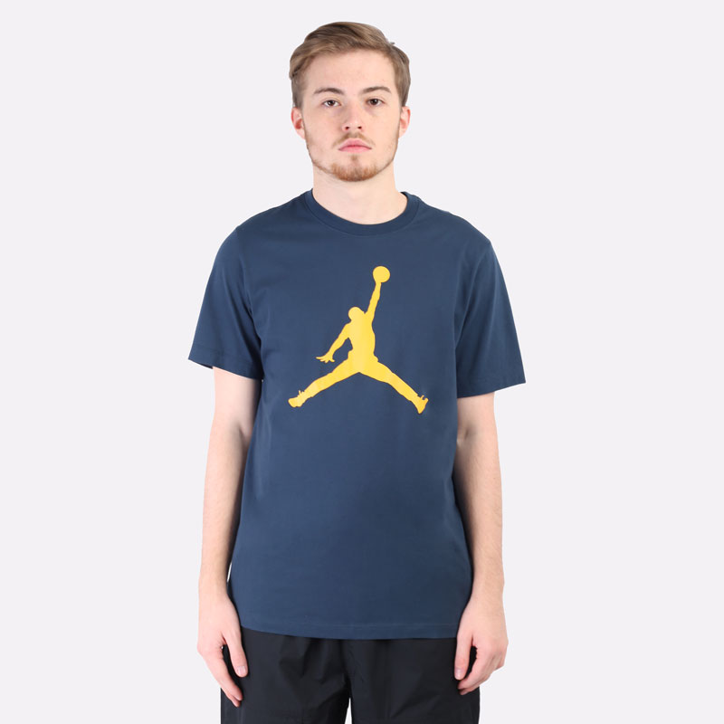 мужская синяя футболка Jordan Jumpman T-Shirt CJ0921-454 - цена, описание, фото 4