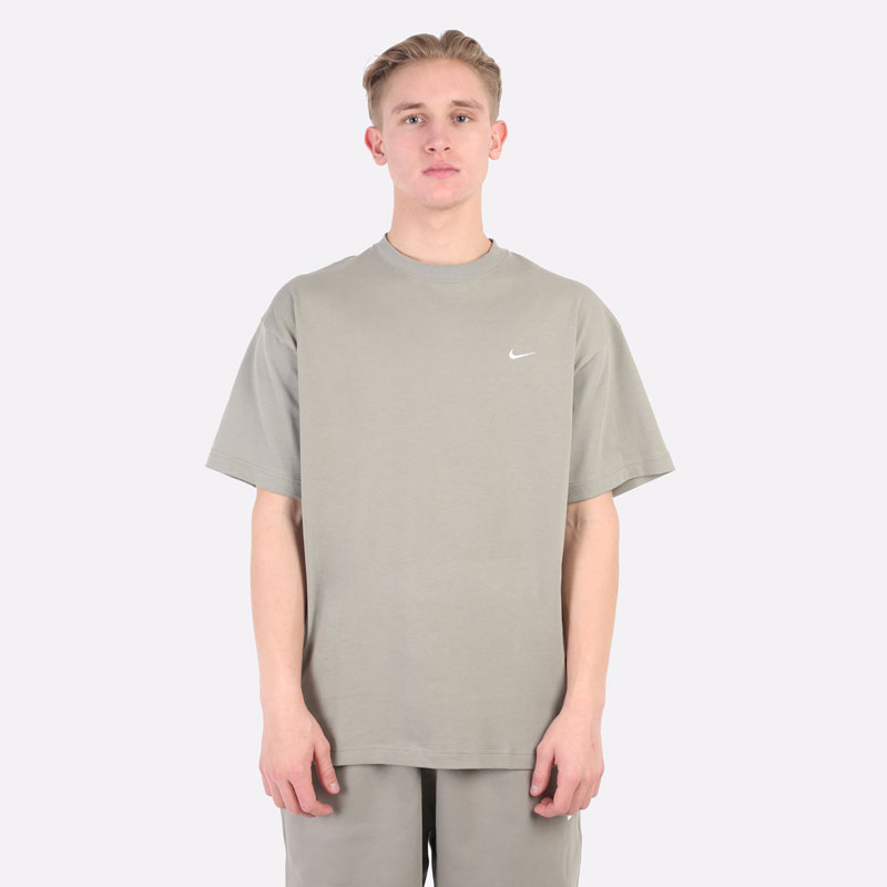 мужская зеленая футболка Nike NRG Solo Swoosh Tee CV0559-320 - цена, описание, фото 3