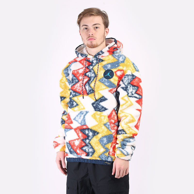 мужская разноцветная толстовка Jordan Essential Statement Mountain Fleece Pullover Hoodie DH1110-133 - цена, описание, фото 1