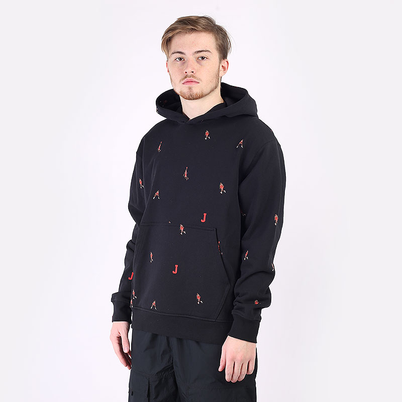 мужская черная толстовка Jordan Essentials Fleece Pullover Hoodie DC9707-010 - цена, описание, фото 1