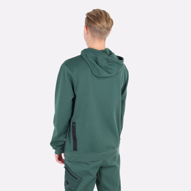 мужская зеленая толстовка Jordan Dri-FIT Air Statement Fleece Pullover Hoodie DA9849-333 - цена, описание, фото 4