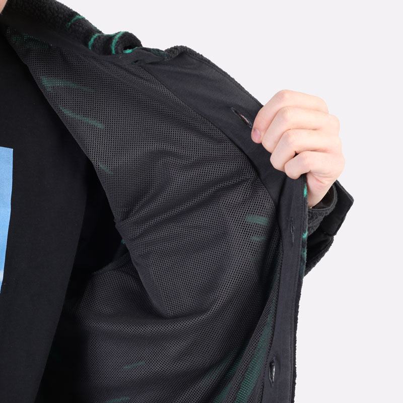 мужская черная куртка Nike LeBron Sherpa Button-Down Jacket DA6707-070 - цена, описание, фото 5