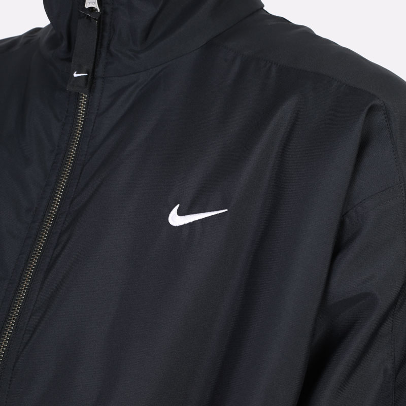 мужская черная куртка Nike Lab Solo Swoosh Satin Bomber Jacket DN1266-010 - цена, описание, фото 7