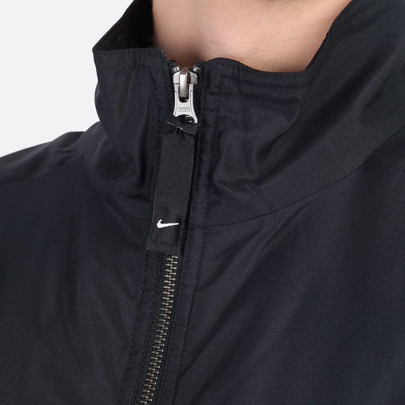 мужская черная куртка Nike Lab Solo Swoosh Satin Bomber Jacket DN1266-010 - цена, описание, фото 2