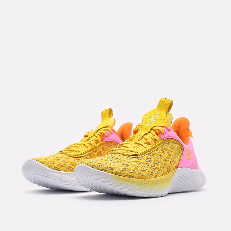 мужские желтые баскетбольные кроссовки Under Armour Curry 9 Street 3024248-702 - цена, описание, фото 4