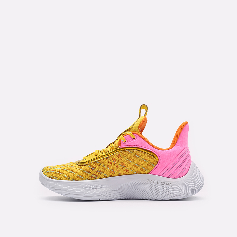 мужские желтые баскетбольные кроссовки Under Armour Curry 9 Street 3024248-702 - цена, описание, фото 2