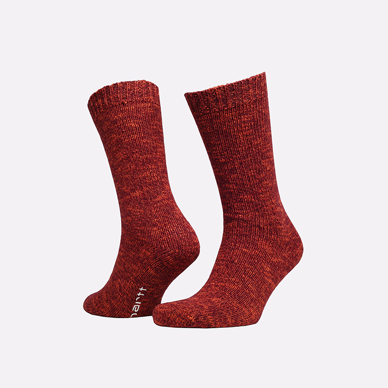 мужские бордовые носки Carhartt WIP Ascott Socks I029571-jam/copperton - цена, описание, фото 1