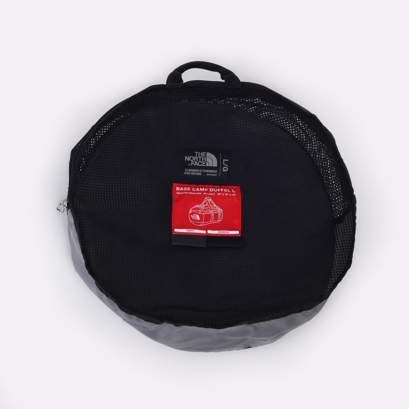  черная сумка The North Face Base camp duffel-L 95L TA52SBKY4 - цена, описание, фото 7