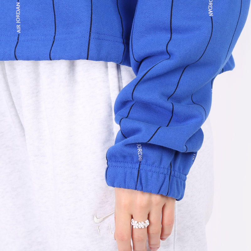 женская синяя толстовка Jordan Essentials Fleece Top DJ2623-480 - цена, описание, фото 3