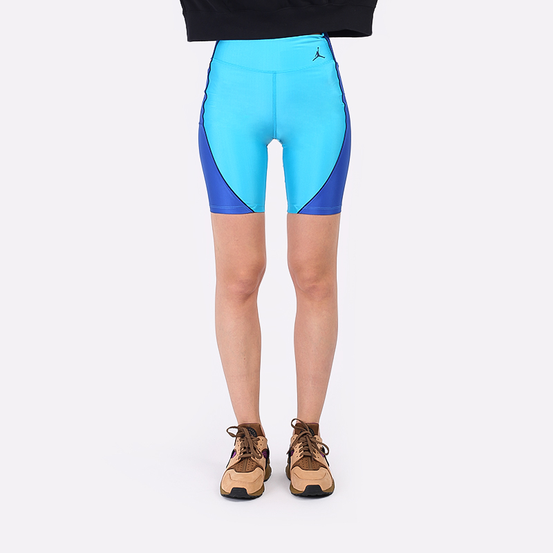 женские синие шорты Jordan Mid-Rise Bike Shorts DC2177-468 - цена, описание, фото 3