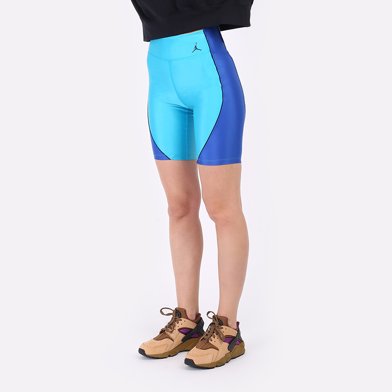 Mid-Rise Bike Shorts DC2177-468 - цена, описание, фото 1. женские синие шор...