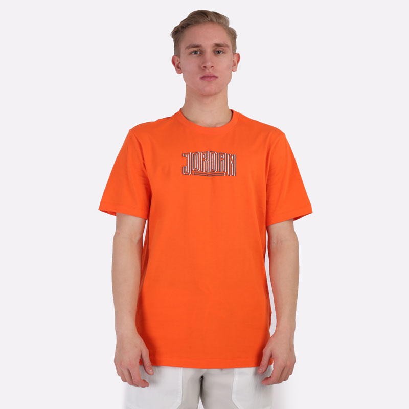 мужская оранжевая футболка Jordan Sport DNA DA9914-803 - цена, описание, фото 5