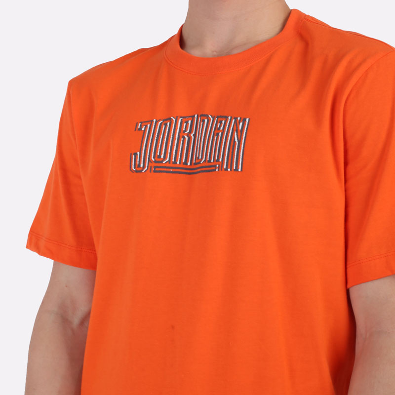 мужская оранжевая футболка Jordan Sport DNA DA9914-803 - цена, описание, фото 4