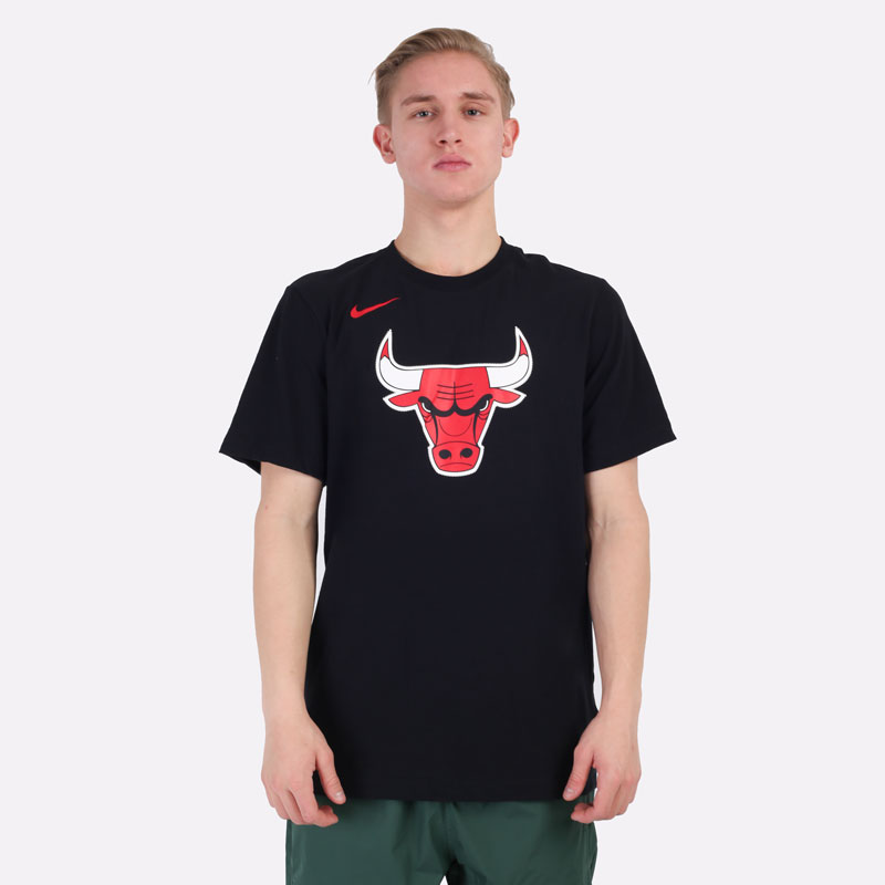 мужская черная футболка Nike Chicago Bulls Dri-FIT Essentials Logo DA6005-010 - цена, описание, фото 4