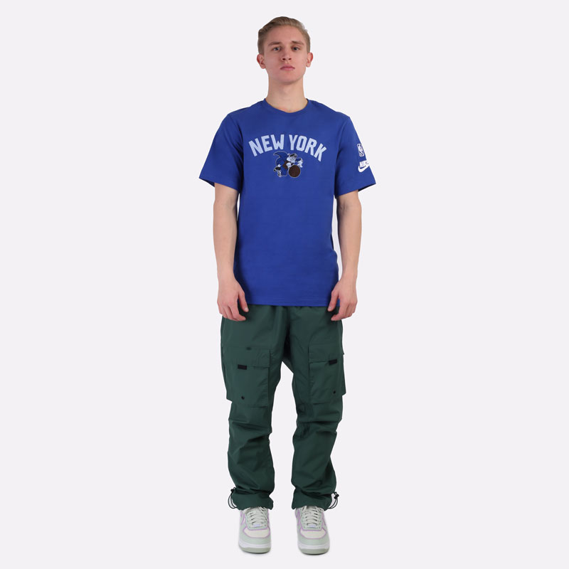 мужская синяя футболка Nike New York Knicks Essential Year Zero DA7350-495 - цена, описание, фото 6