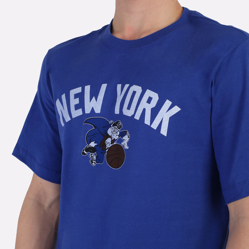 мужская синяя футболка Nike New York Knicks Essential Year Zero DA7350-495 - цена, описание, фото 2