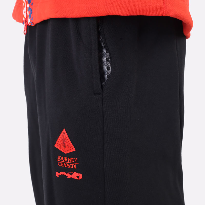 мужские черные брюки Nike Kyrie Fleece Trousers DA6687-010 - цена, описание, фото 2