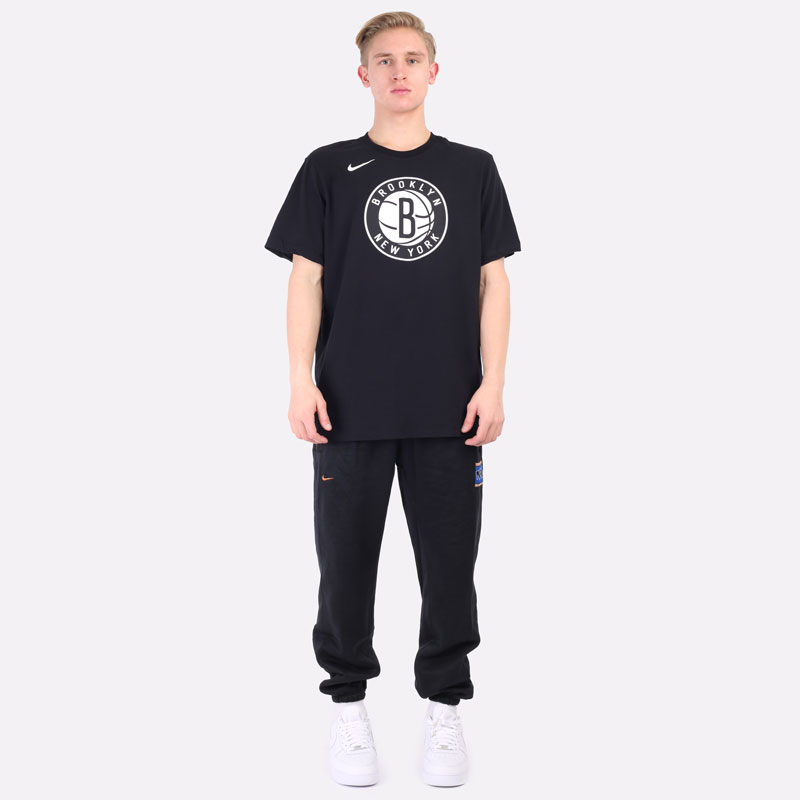 мужская черная футболка Nike Brooklyn Nets Dri-FIT NBA Logo T-Shirt DA5999-010 - цена, описание, фото 5