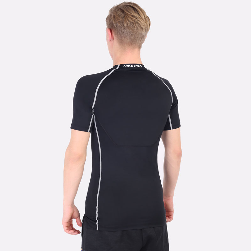 мужская черная футболка Nike Pro Dri-FIT Tight-Fit Short-Sleeve Top DD1992-011 - цена, описание, фото 4