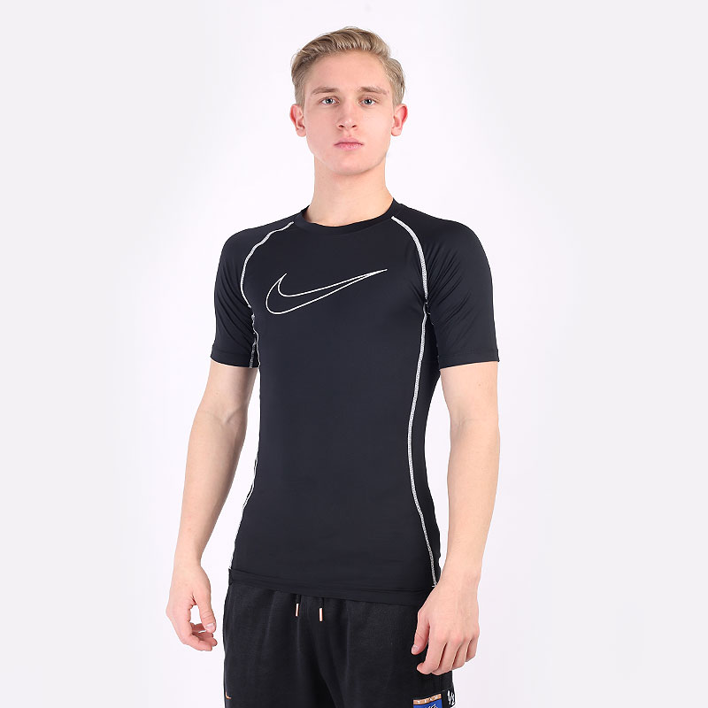 Мужская футболка Nike Pro Dri-FIT Tight-Fit Short-Sleeve Top (DD1992-011)  - цена, описание, фото 1