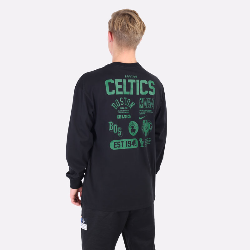   лонгслив Nike Boston Celtics Courtside Elements NBA Long-Sleeve T-Shirt DA5889-010 - цена, описание, фото 2