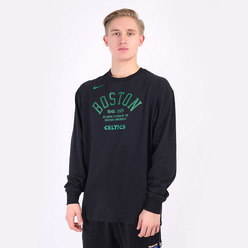   лонгслив Nike Boston Celtics Courtside Elements NBA Long-Sleeve T-Shirt DA5889-010 - цена, описание, фото 1