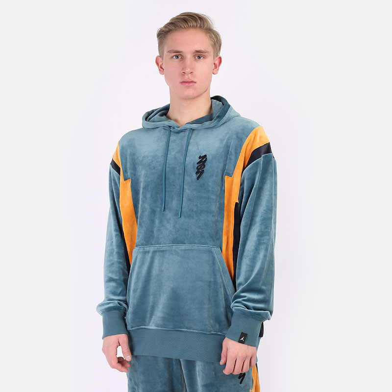 мужская голубая толстовка Jordan Zion Tracksuit Top DJ5881-393 - цена, описание, фото 1