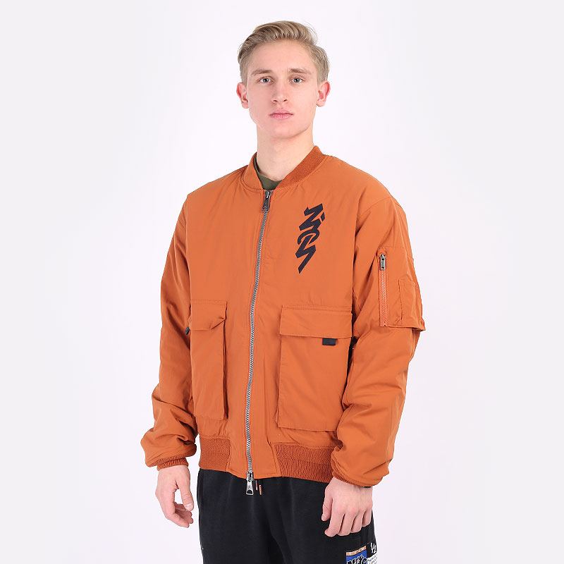 мужская оранжевая куртка Jordan Zion Flight Jacket DJ5867-246 - цена, описание, фото 1