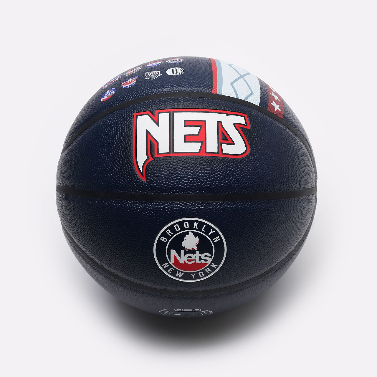   мяч №7 Wilson Brooklyn Nets Collector City Edition WZ4003903XB7 - цена, описание, фото 1