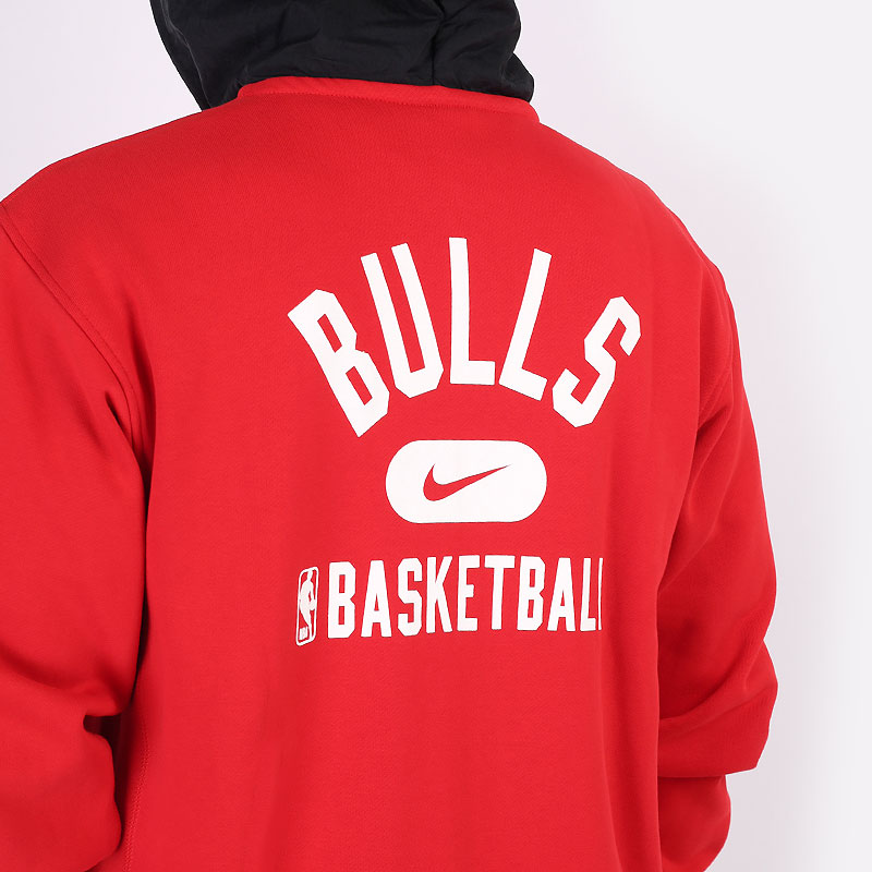 Nike NBA Chicago Bulls Courtside Full-Zip Fleece Hoodie Red