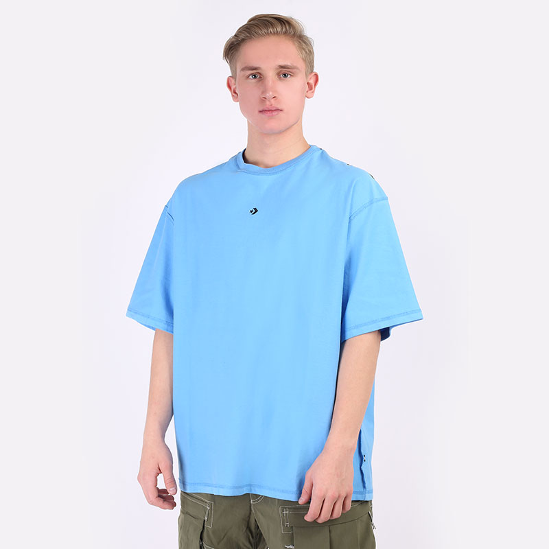 мужская голубая футболка Converse T-Shirt 10020975438 - цена, описание, фото 1