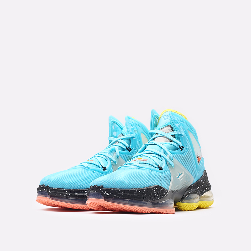 мужские голубые баскетбольные кроссовки Nike LeBron XIX DC9338-400 - цена, описание, фото 4