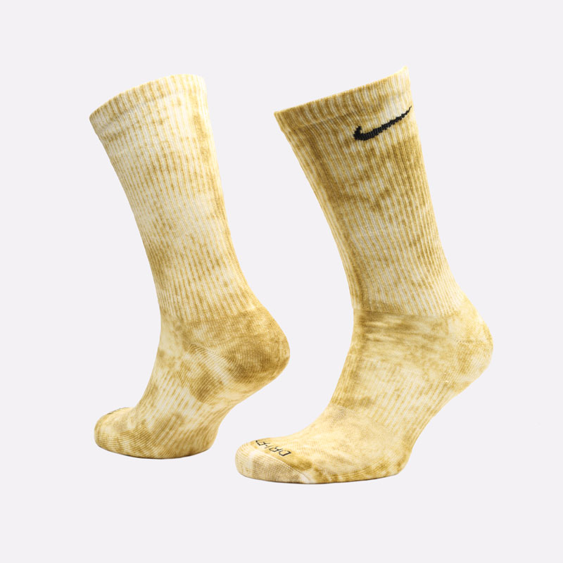 мужские серые носки Nike Everyday Plus Cushioned Tie-Dye Crew Socks (2 Pairs) DM3407-907 - цена, описание, фото 3