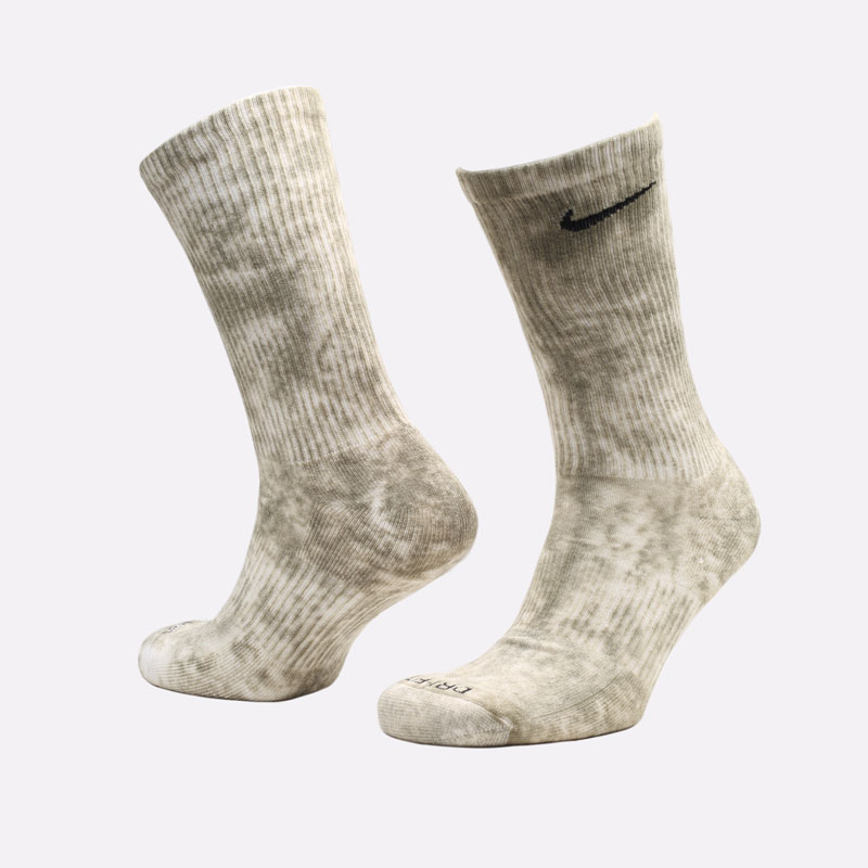 мужские серые носки Nike Everyday Plus Cushioned Tie-Dye Crew Socks (2 Pairs) DM3407-907 - цена, описание, фото 4