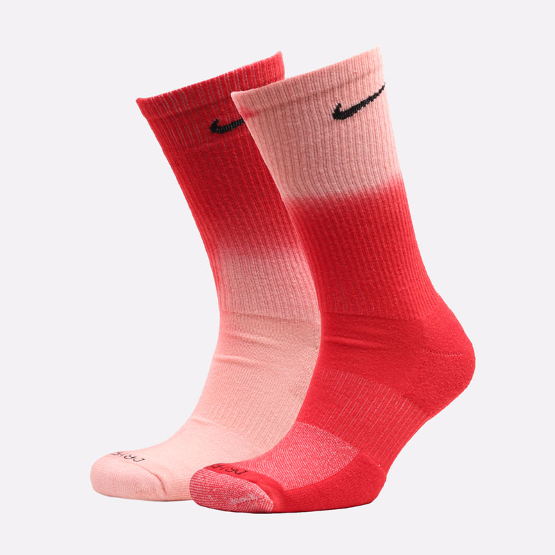  розовые носки Nike Everyday Plus Cushioned Crew Socks (2 Pairs) DH6096-902 - цена, описание, фото 1