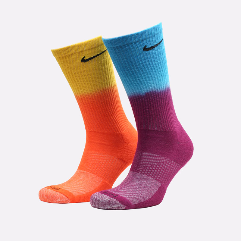 мужские разноцветные носки Nike Everyday Plus Cushioned Crew Socks (2 Pairs) DH6096-905 - цена, описание, фото 1