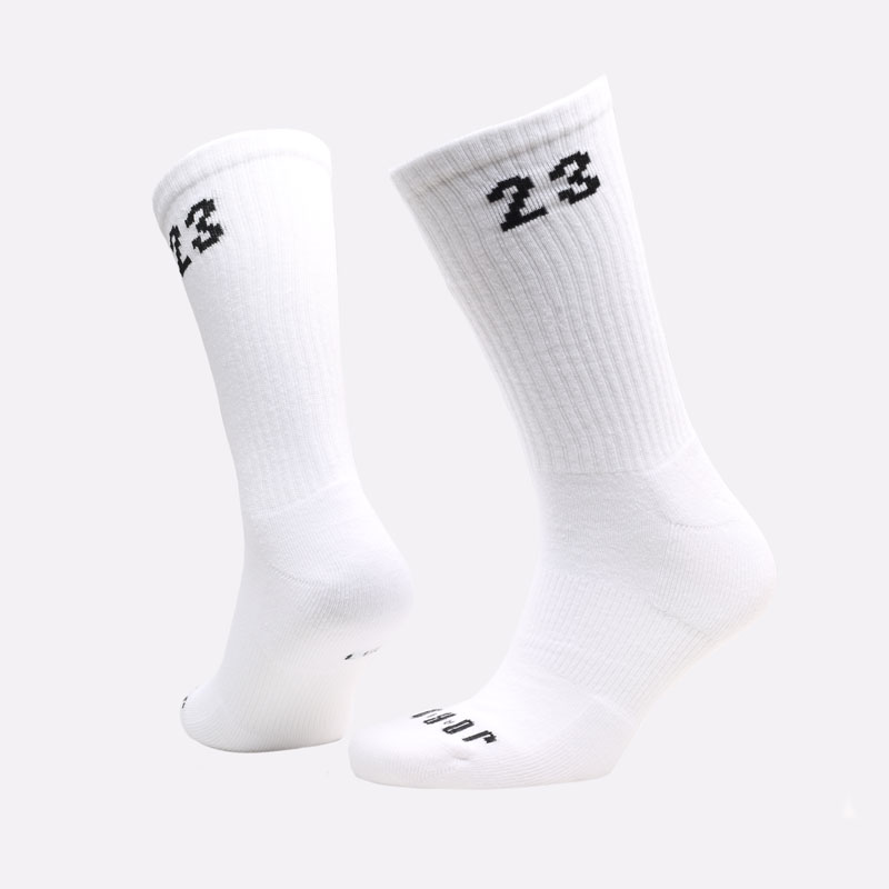 мужские белые носки Jordan Essentials Crew Socks (3 Pairs) DA5718-100 - цена, описание, фото 1
